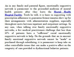 The Changes and Improvements Made in Mental Health Hospital over Time