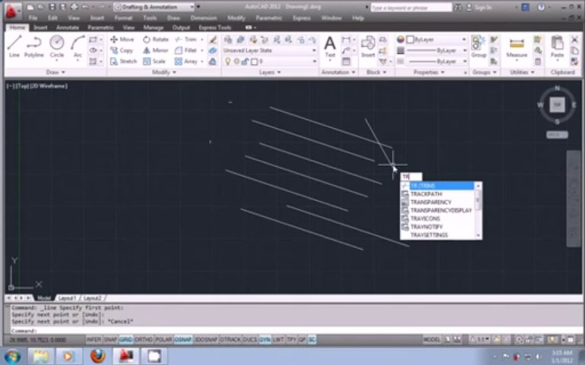 Modify Tool Bar (CAD 2012) Part-1