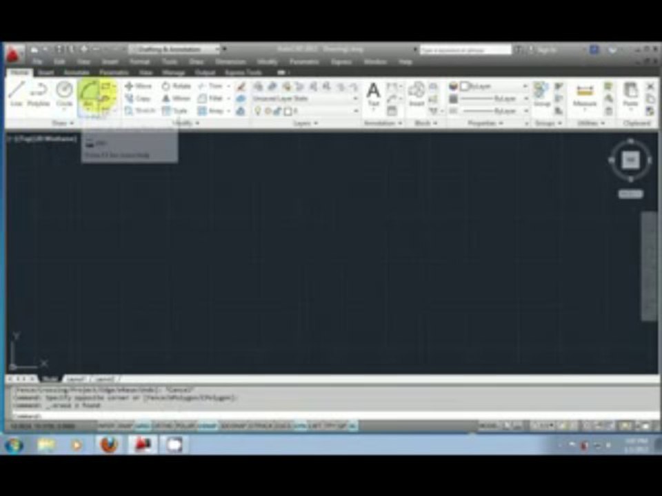 Modify Tool Bar (CAD 2012) Part-2