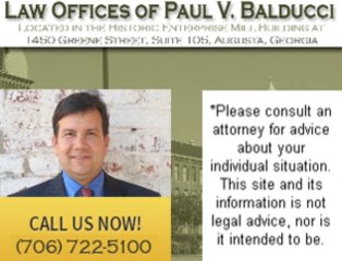 lawyers in Augusta GA - Paul V. Balducci
