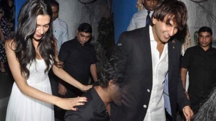 Deepika's Perfect Party – Gets Kissed In Public And Ranveer Singh's Surprised Entry