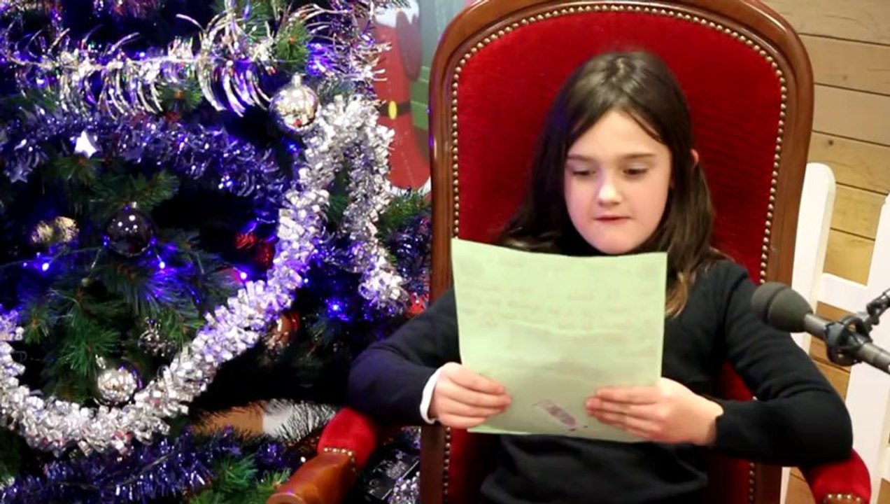 Lettre au Père Noël écrite par Lise, lue par Clémence