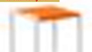 Angebote 29.75 in. Modern Ecofriendly Dining Table in Tangerine
