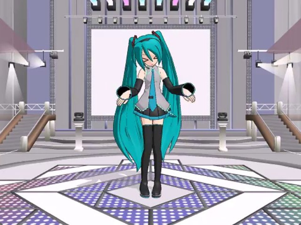 MMD Nyan cat Hatsune Miku
