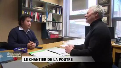 Le chantier de la poutre