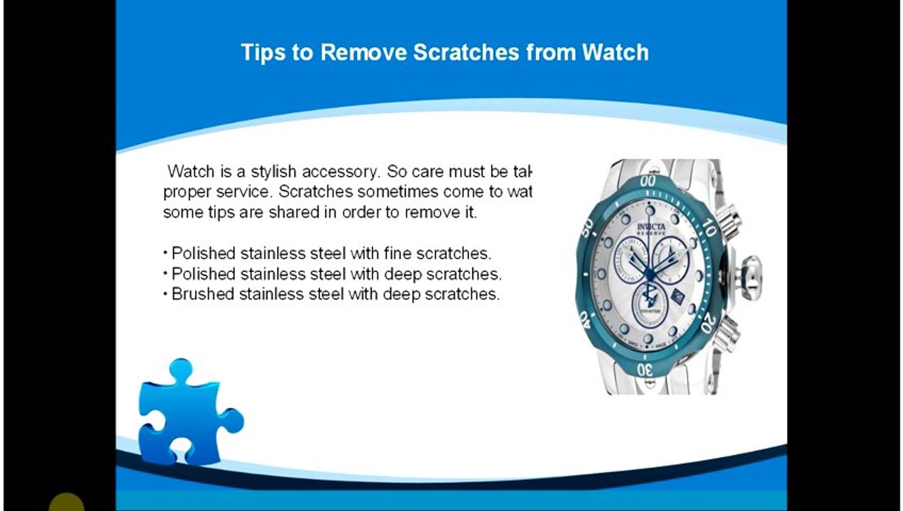 Watch Scratch Removing Tips
