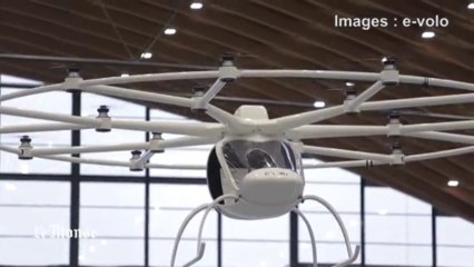 Premier vol pour le "volocopter", un hélicoptère électrique