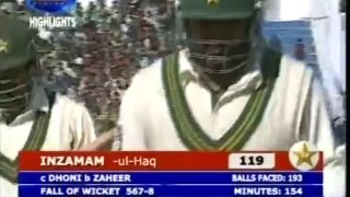 Zaheer Khan fools Inzamam Ul Haq unplayable ball, 2006 2nd test