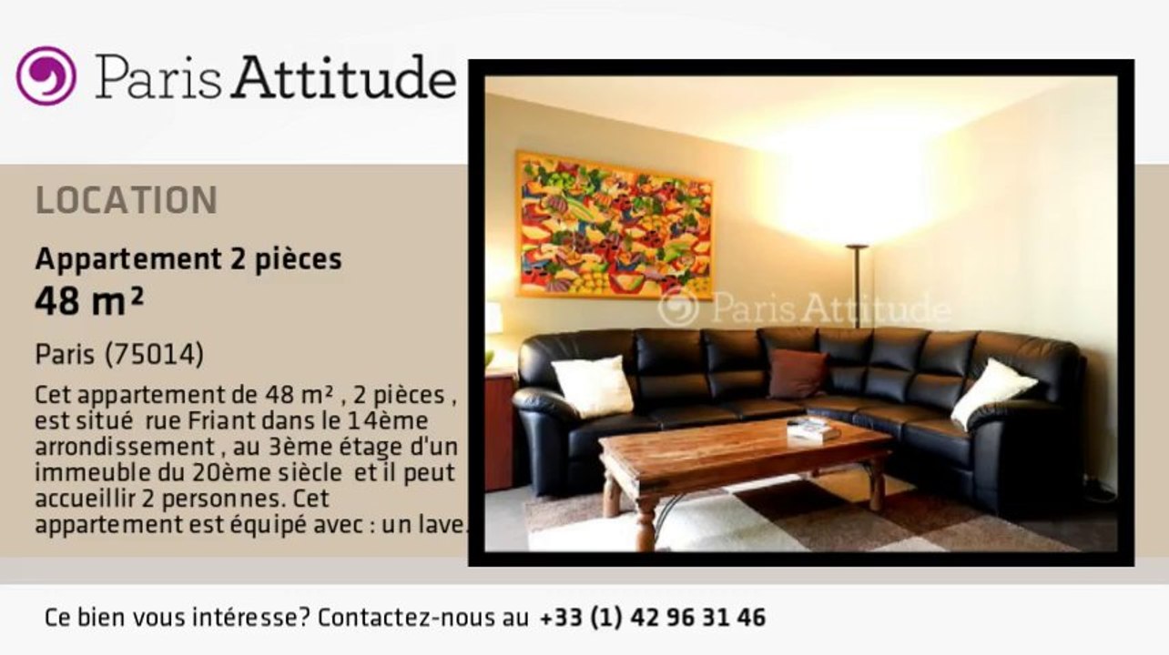 Appartement 1 Chambre à louer - Alésia, Paris - Ref. 8642