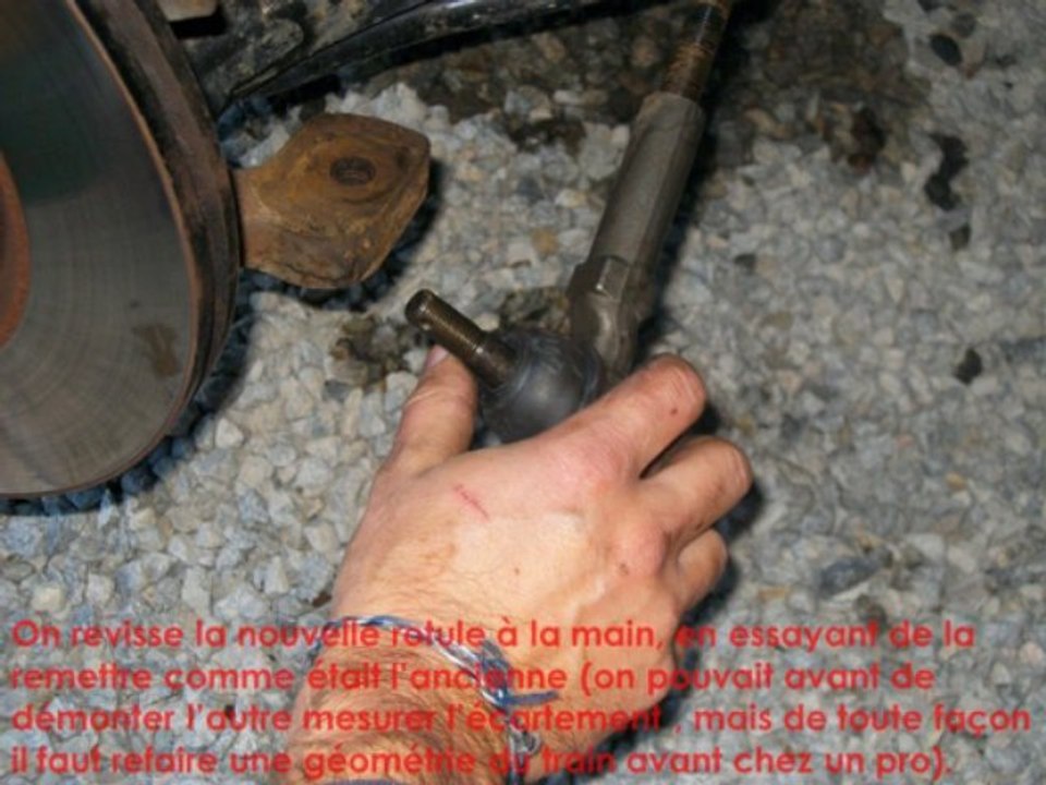 Changement des rotules de direction