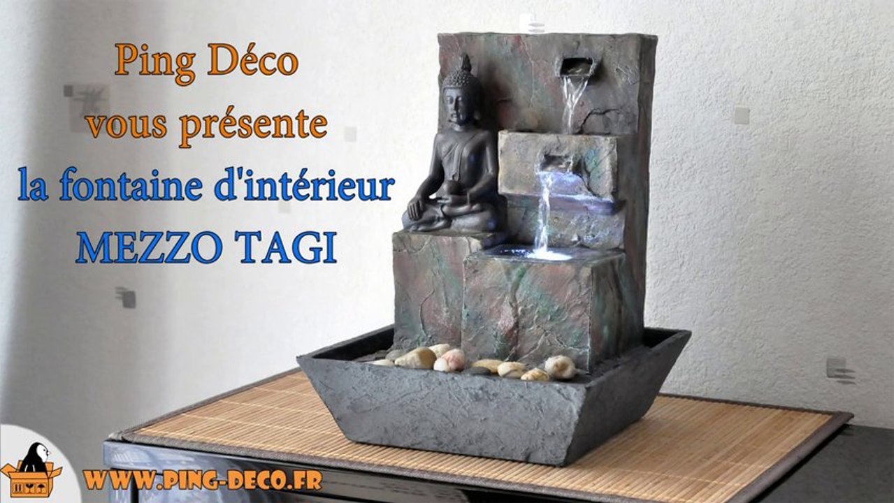 Fontaine d'intérieur Bouddha MEZZO TAGI (dispo sur WWW.PING-DECO.FR)