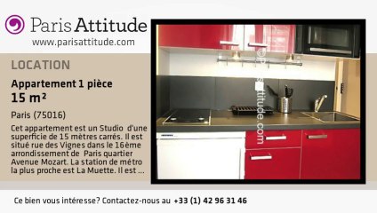 Appartement Studio à louer - La Muette, Paris - Ref. 4638