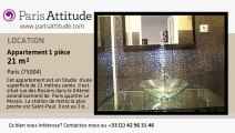 Appartement Studio à louer - St Paul, Paris - Ref. 4243