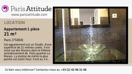 Appartement Studio à louer - St Paul, Paris - Ref. 4243