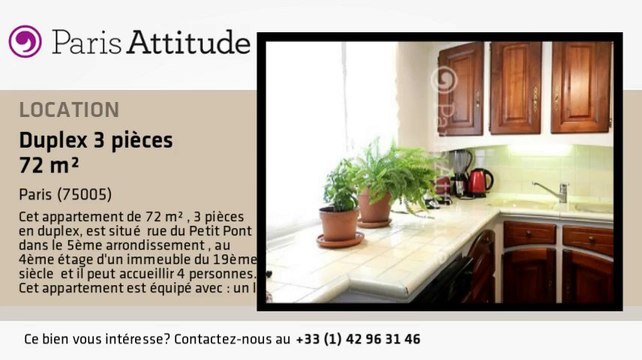 Duplex 2 Chambres à louer - Quartier Latin/St Michel, Paris - Ref. 8471