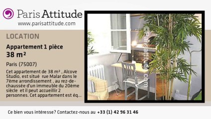 Appartement Alcove Studio à louer - Tour Eiffel, Paris - Ref. 3460