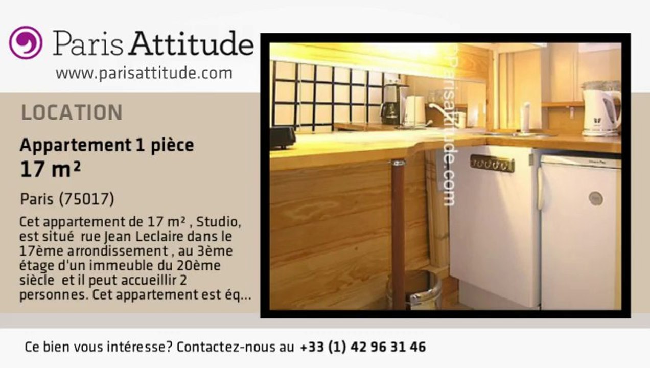 Appartement Studio à louer - Guy Moquet, Paris - Ref. 6461