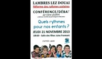 Conférence sur les rythmes scolaires des enfants 3/3