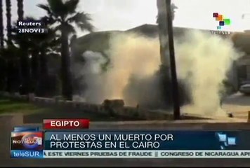 Nuevas protestas en El Cairo dejan un muerto