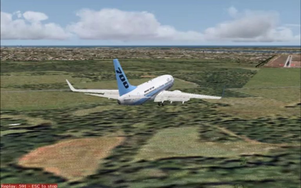 FS2004 aterrizando en Barranquilla con 737 NG de PMDG