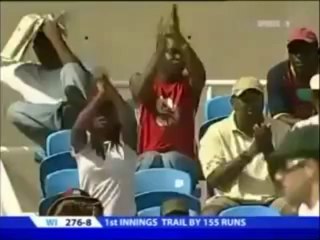 Brett Lee's brutal bouncer knocks out Chanderpaul