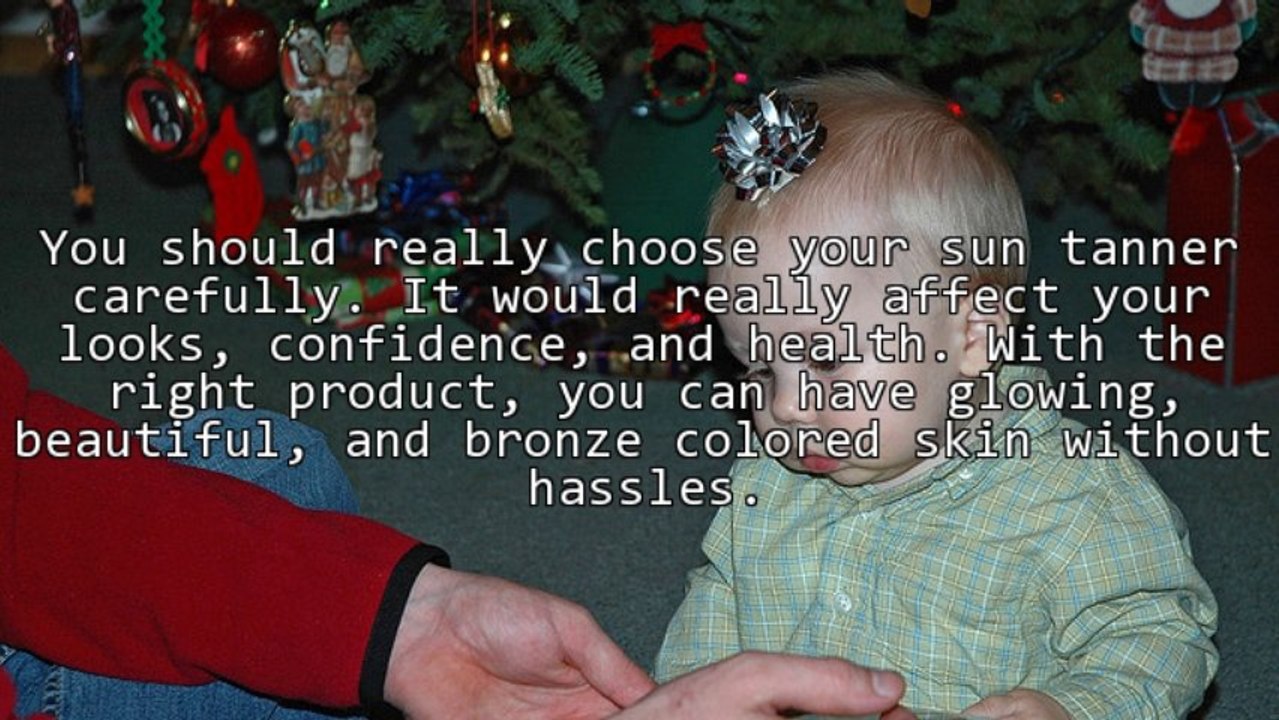 How To Choose An Effective Sun Tanner