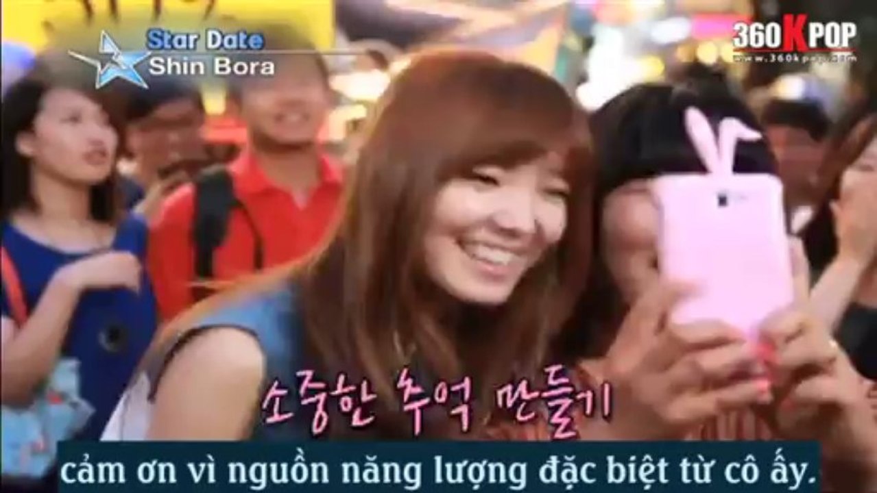 [vietsub] Star Date with 'Shin Bora' {Ga Con Team @360kpop}