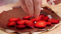 Eggless Nutella & Strawberry Crepes - Easy and Quick French Sweet Recipe By Ruchi Bharani [HD]