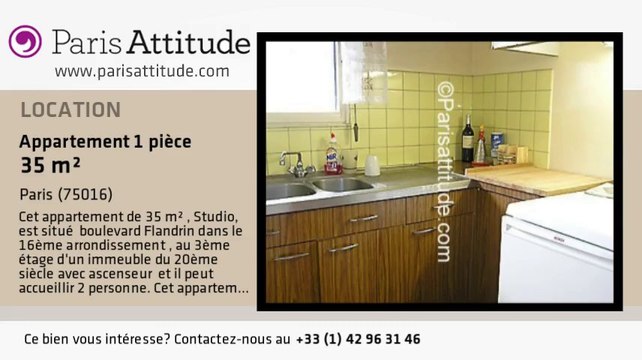 Appartement Studio à louer - Rue de la Pompe, Paris - Ref. 5376