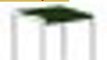 Angebote 29.75 in. Modern Dining Table in Green w Textured White Frame