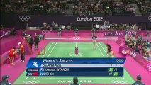 รัชนก อินทนนท์ vs หวังซิน รอบ 8 คนสุดท้าย โอลิมปิค 2012 ลอนดอน 2/2