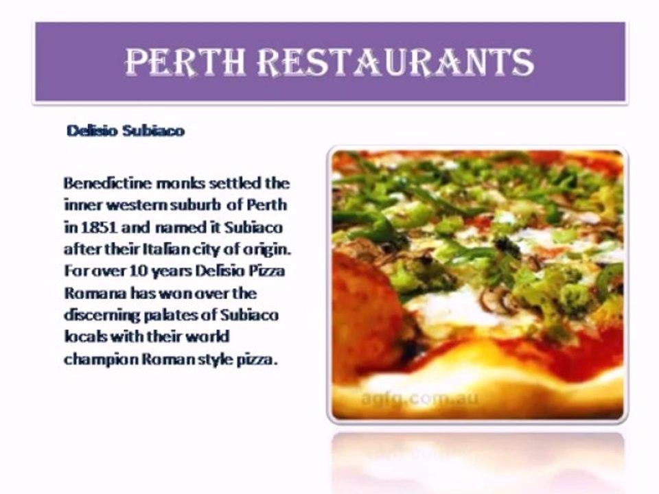 Australia Food Guide Perth Restaurants