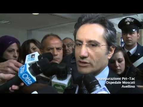 Avellino - Caldoro all'inaugurazione della Pet-Tac al Moscati (29.11.13)