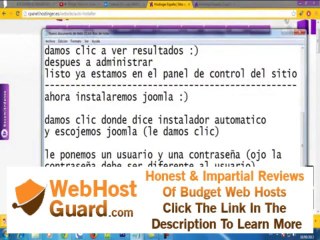 Tener un hosting gratis + instalacion de joomla automatico