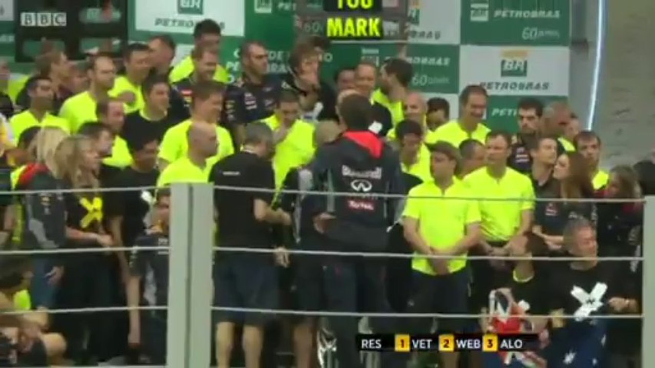 BBC F1: Mark Webber Post-Race interview (2013 Brazilian Grand Prix)