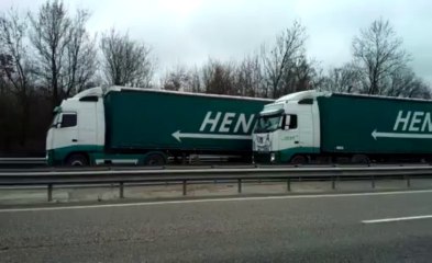 Manifestation des routiers en Meurthe-et-Moselle