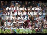 BARCLAYS PL West Ham United vs Fulham Live Coverage