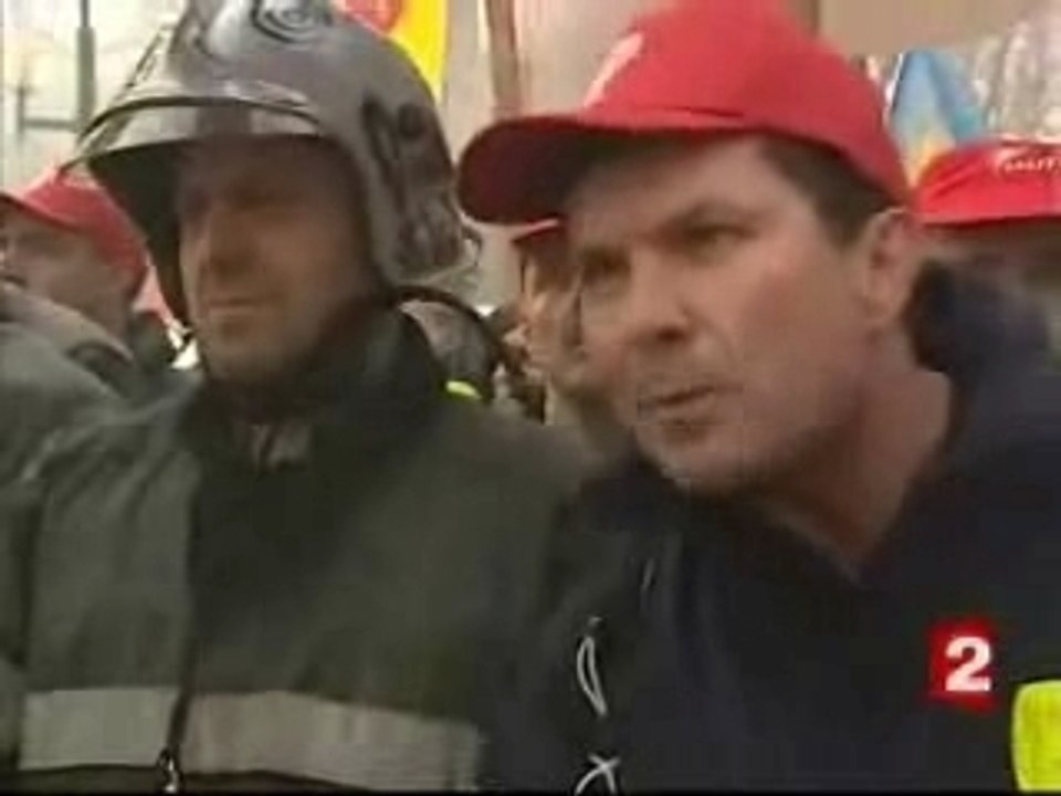 Manifestation Pompiers Pros Paris