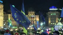 Ukraine protesters decry police brutality at pro-EU rally