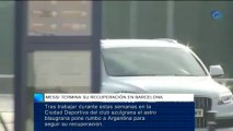 Messi termina su recuperación en Barcelona