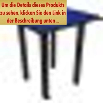 Angebote 36 Recycled Earth-Friendly Square Bar Table - Pacific Blue with Black Frame