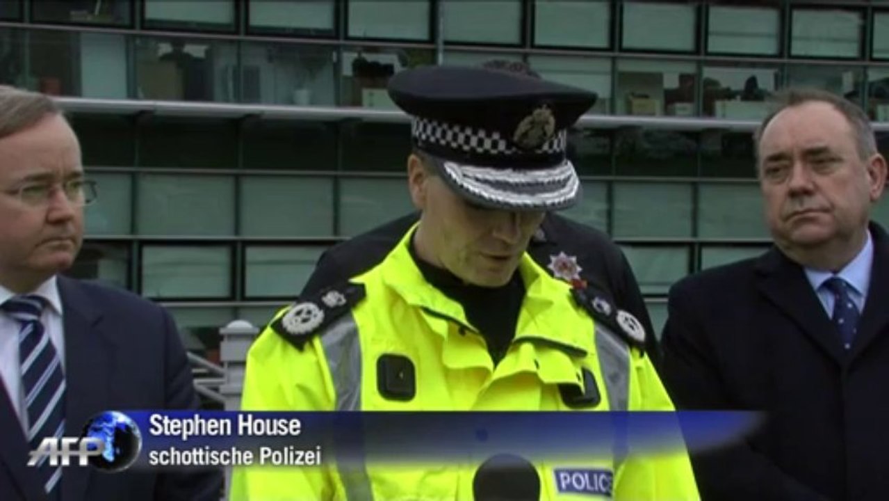 Tote und Verletzte bei Helikopter-Absturz in Glasgow