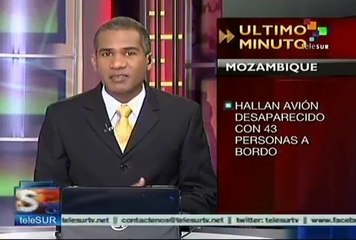 Mozambique: Hallan avión desaparecido con 43 personas a bordo