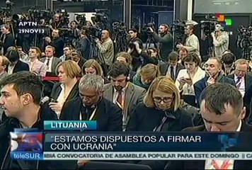 Pdte. del Consejo de la UE reiteró disposición a "firmar con Ucrania"