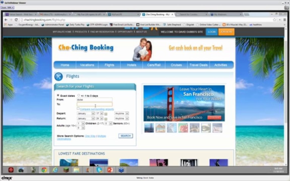 David Dubbs presents the My Fun Life Webinar 30th November 2013