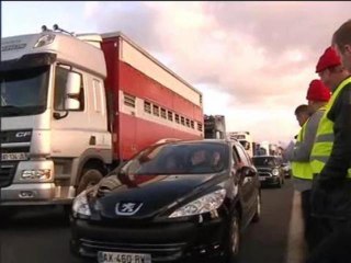 Descargar video: Les routiers mobilisés contre l'écotaxe - 30/11