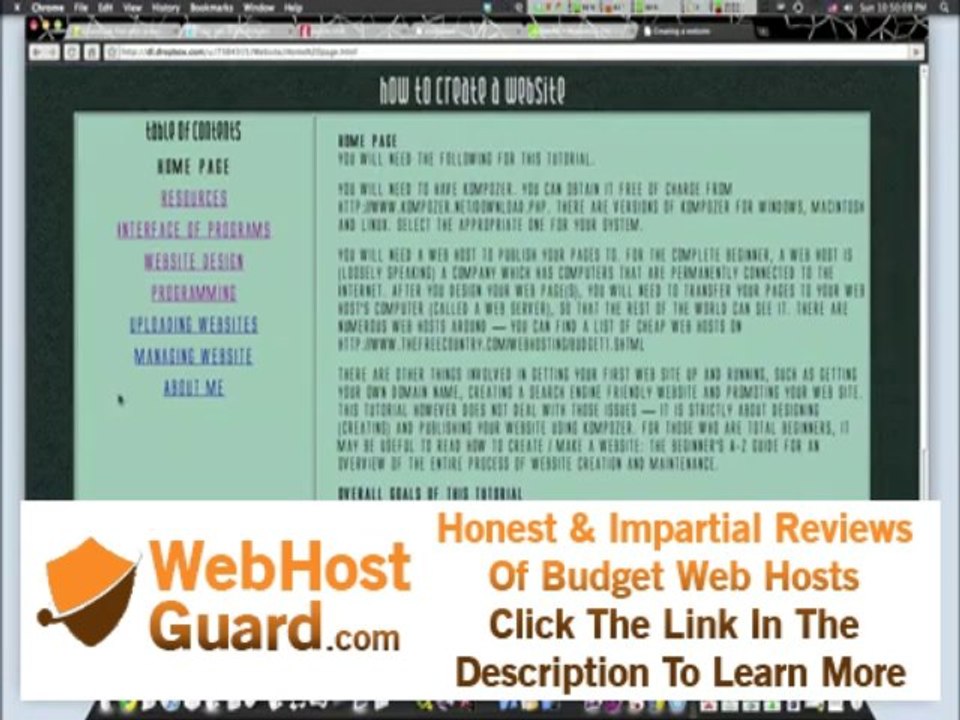 Screencast Series On Creating Your Own Website: Part 4 - Hosting Your Website