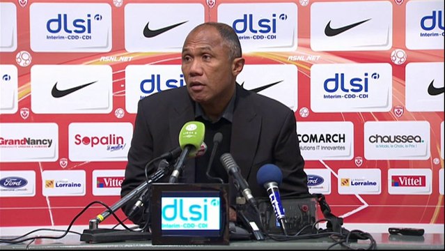 Conférence de presse AS Nancy-Lorraine - RC Lens (1-0) : Pablo CORREA (ASNL) - Antoine KOMBOUARE (RCL) - 2013/2014