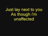 Hoobastank - Unaffected Vocal Cover with Lyrics