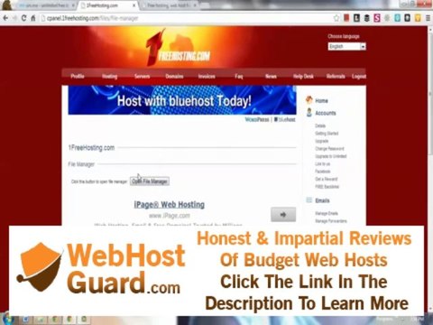 Free Web Hosting - We're Ready, What's Happening Inside our Hosting and File Manager Overview!
